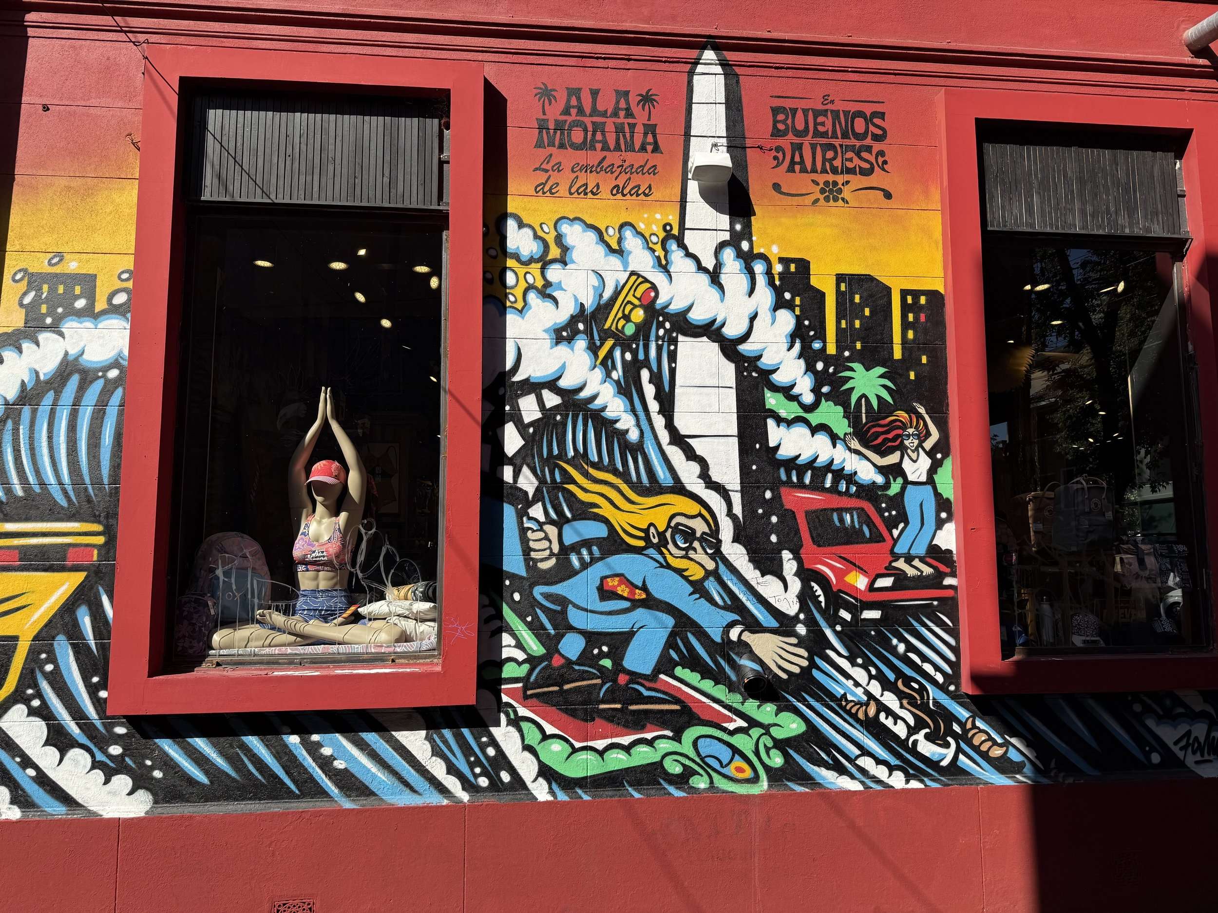 Buenos Aires Mural On Storefront