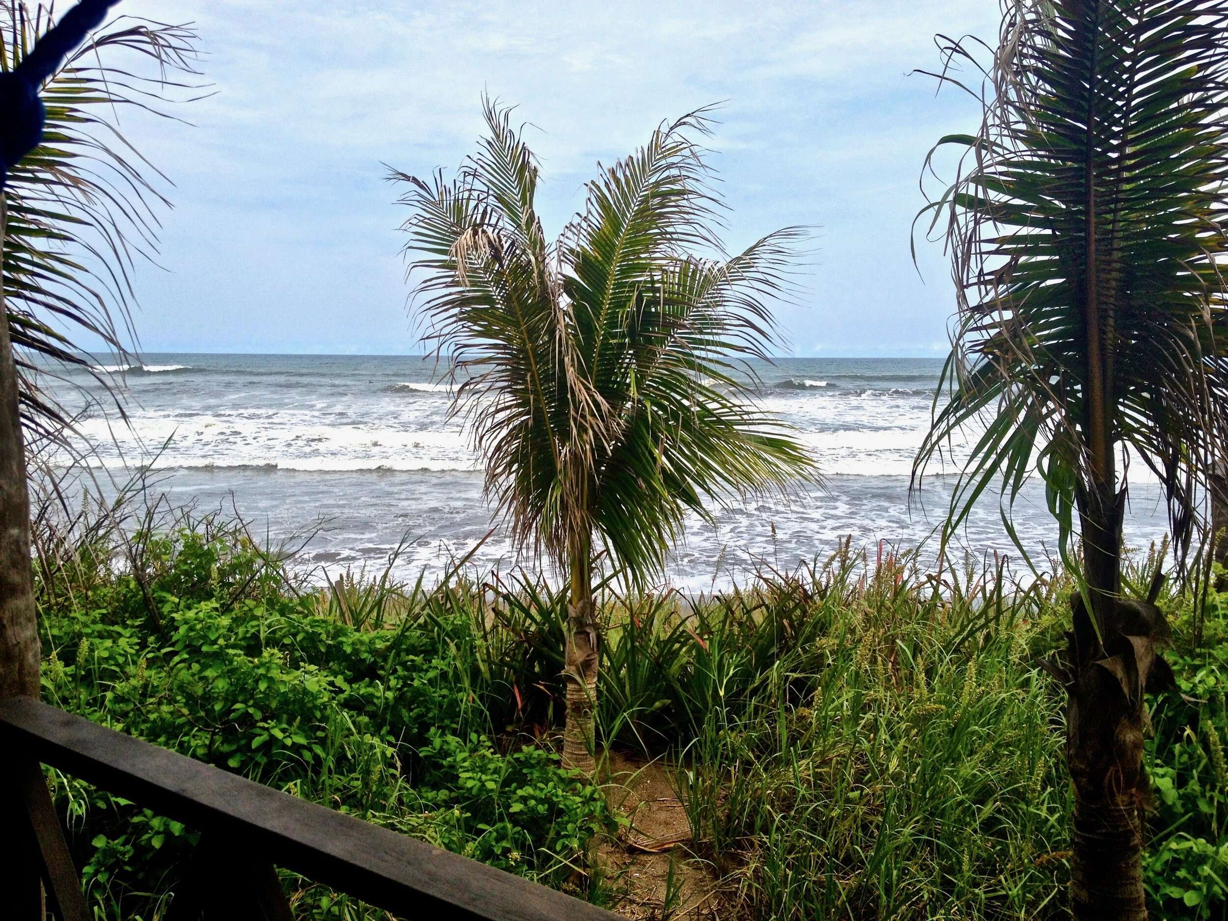 The View From Our Bungalow. Great Nicaragua Surf Spots.