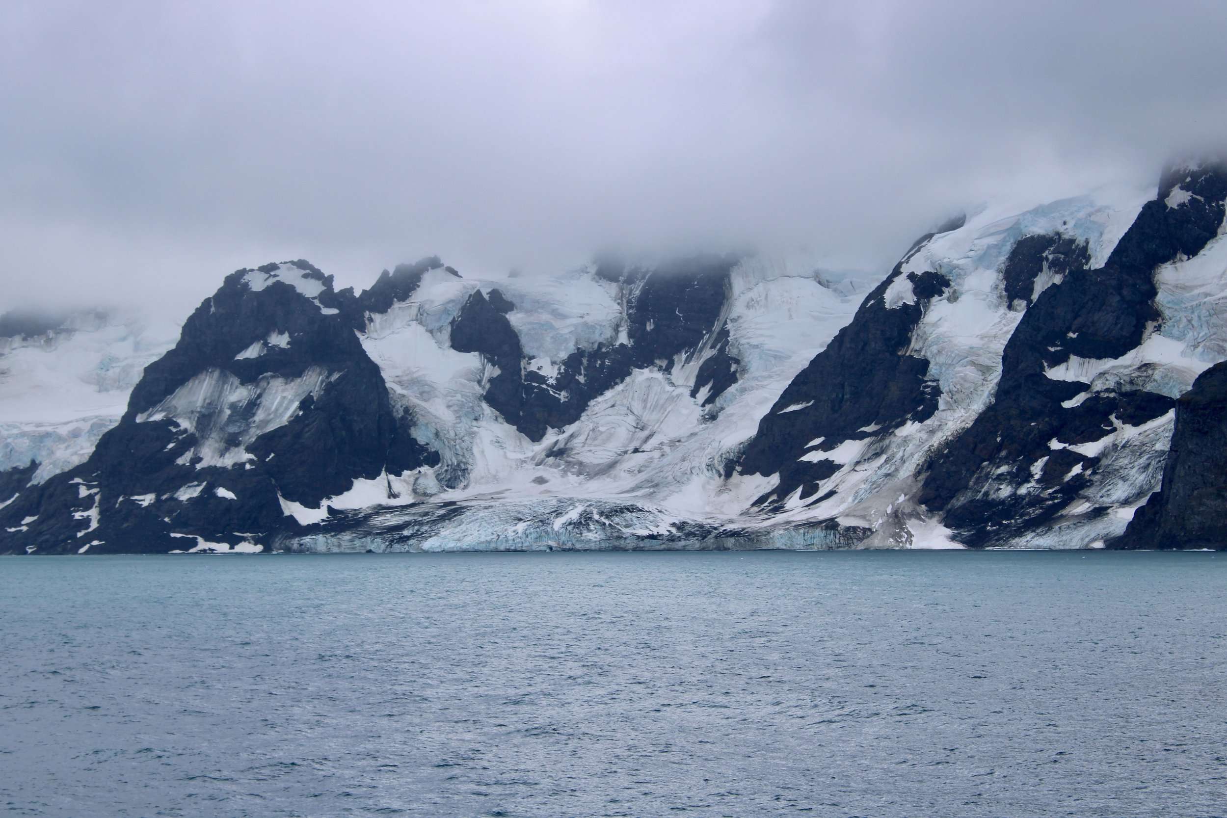 Deception Island Antarctica Cloudy