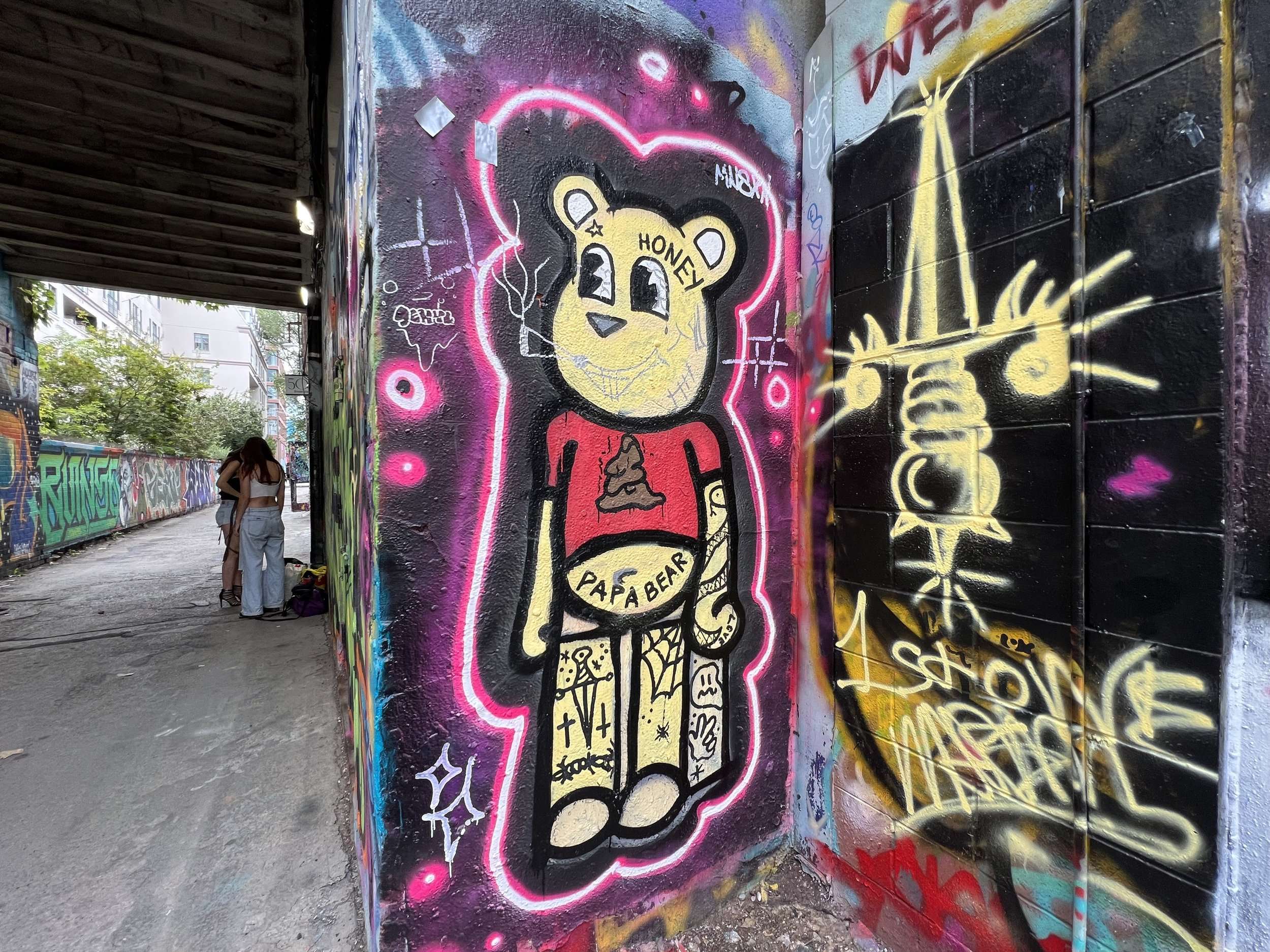 Graffiti Alley Toronto Canada Bear