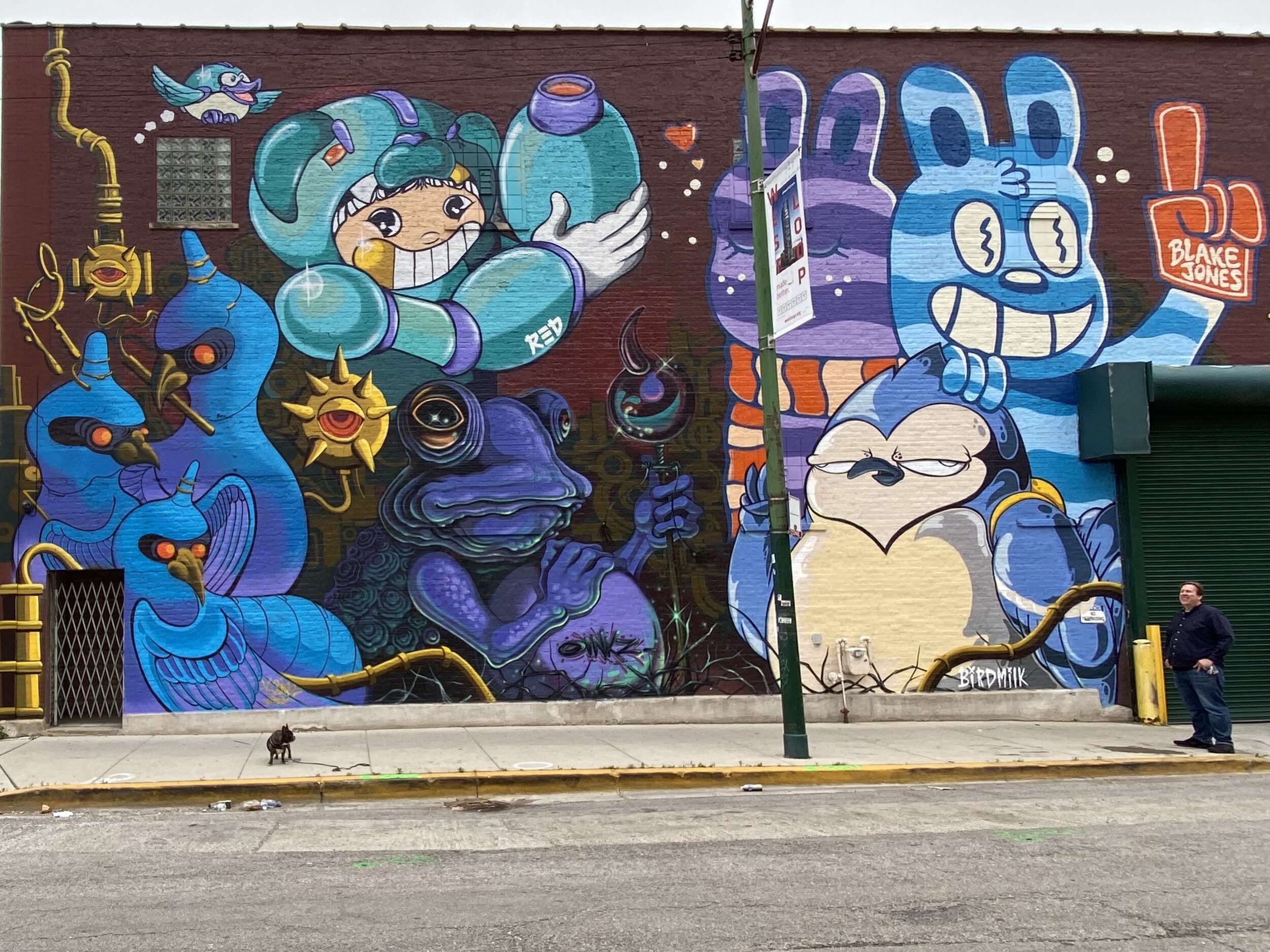 Mural by Bird Milk, Painter, Illustrator, Muralist, & Character Artist Based in Chicago