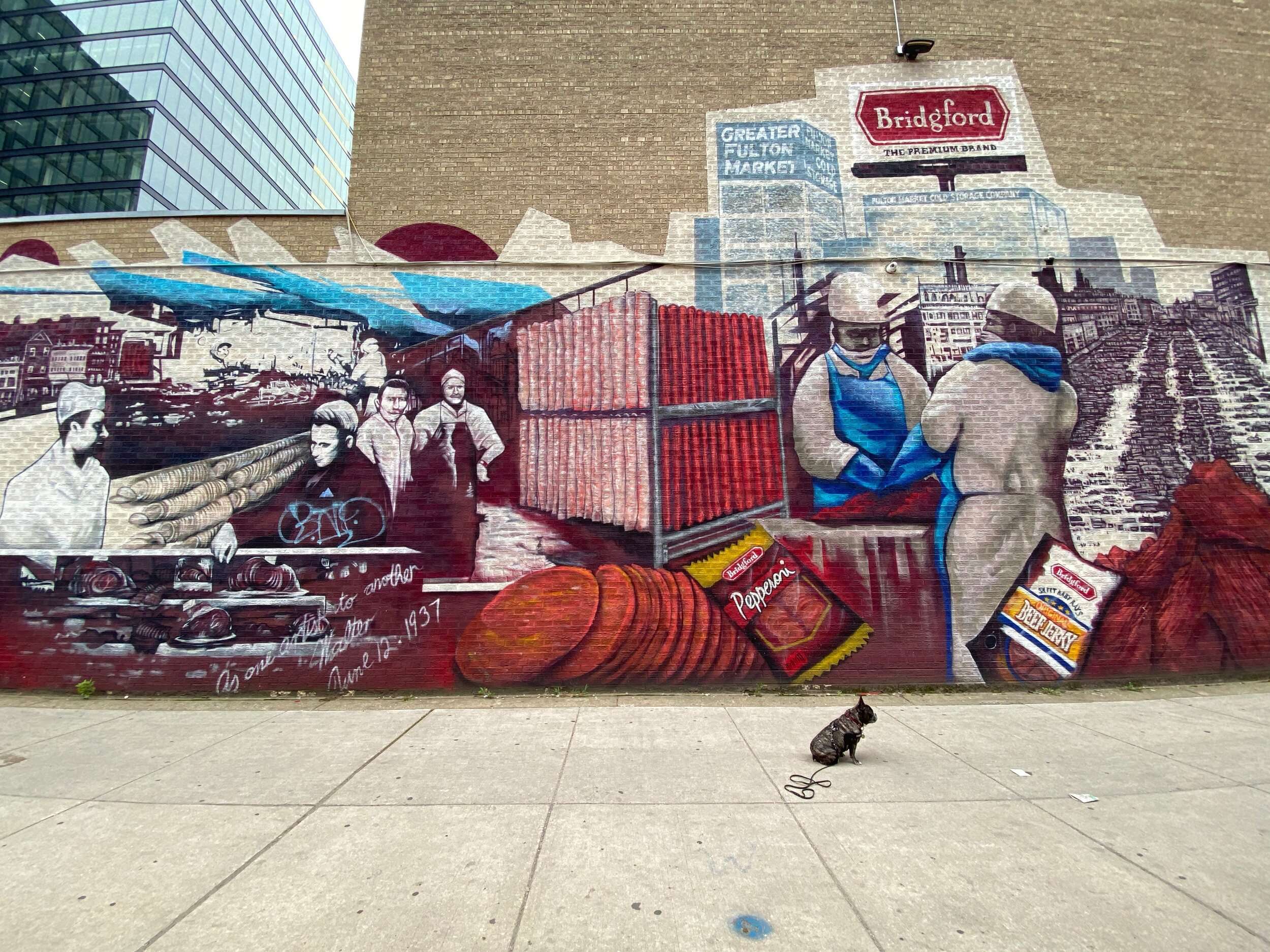 Mural by Pilsen artist Cesar Perez aka CZR PRZ of Ava Grey Designs on Lake Street in the West Loop