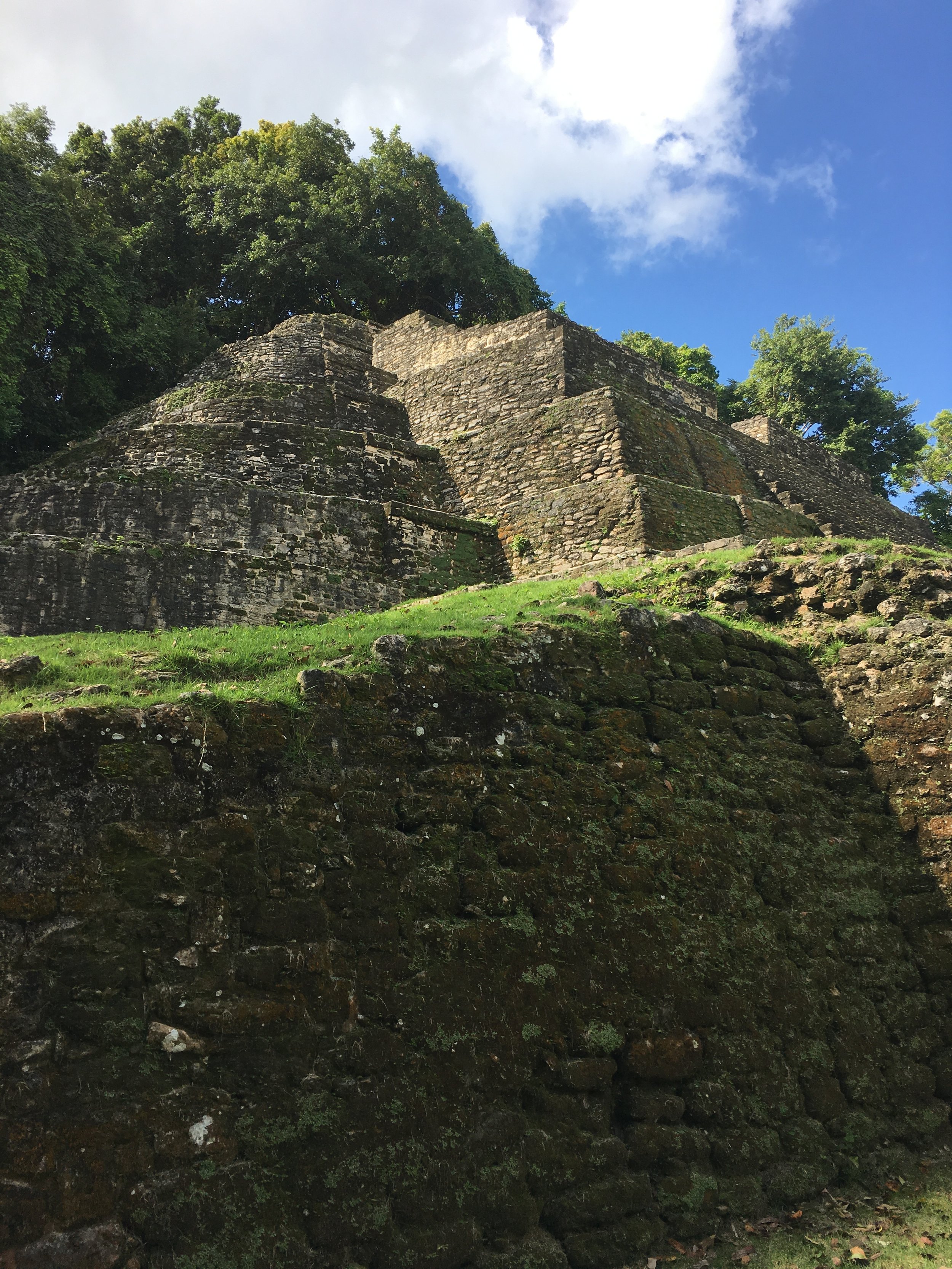 We were blessed with a clear day to explore the Lamanai temples.