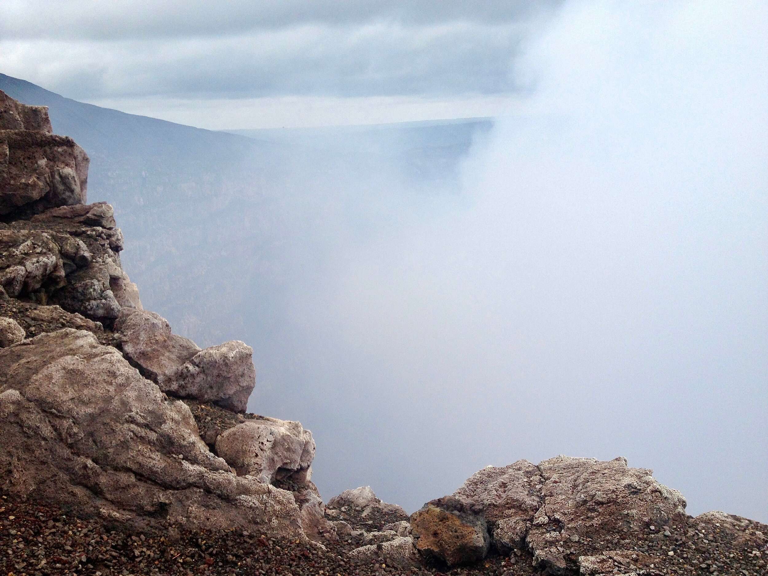 Looking into Masaya Volcano