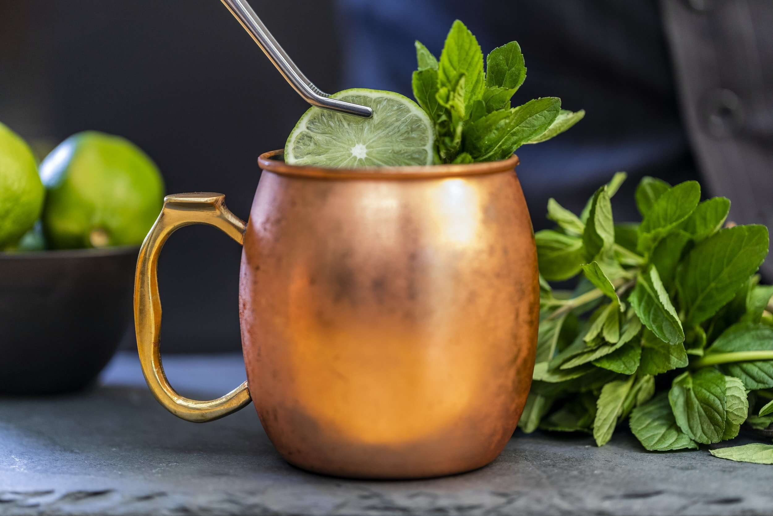 The Moscow Mule - the only drink you’ll ever make in this glass.