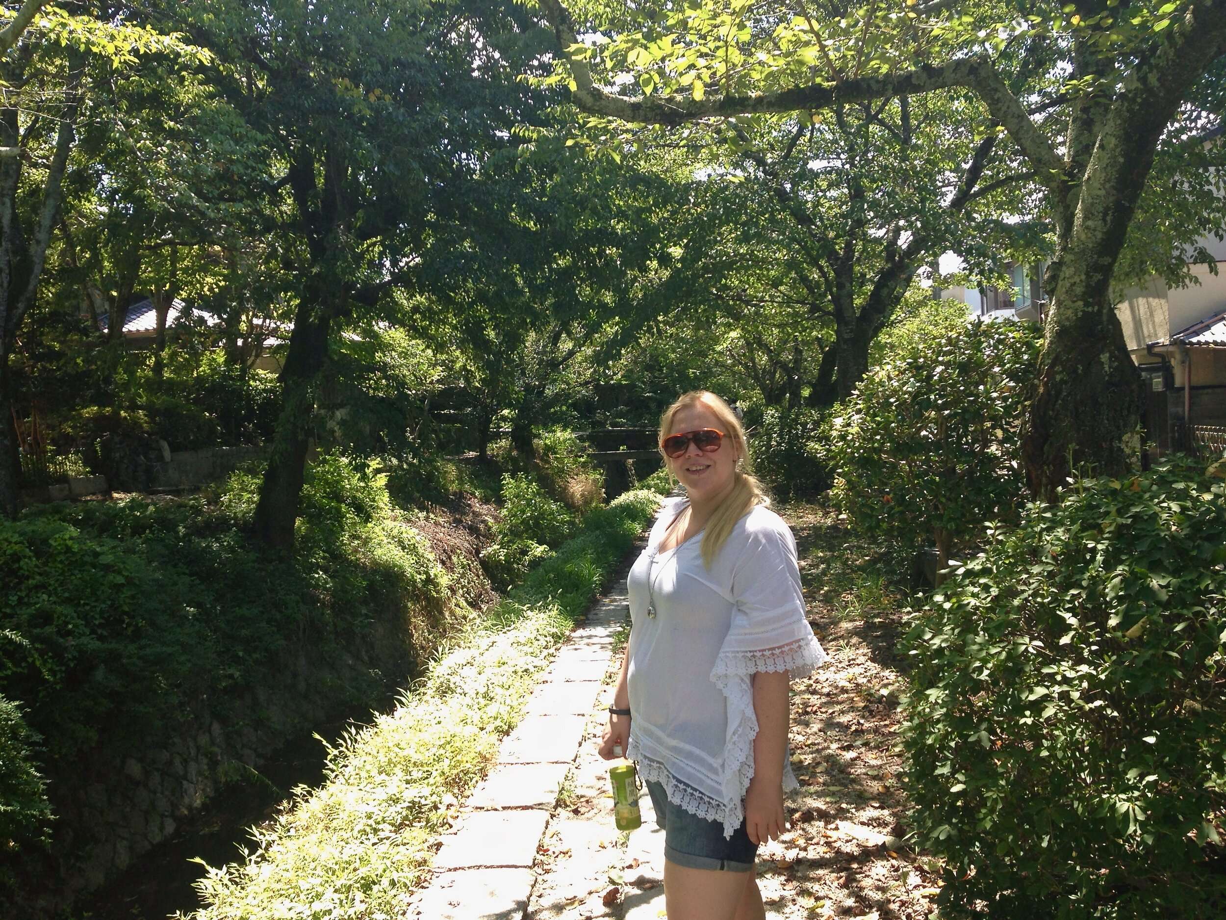Me Posing for Pictures on Philosopher's Walk