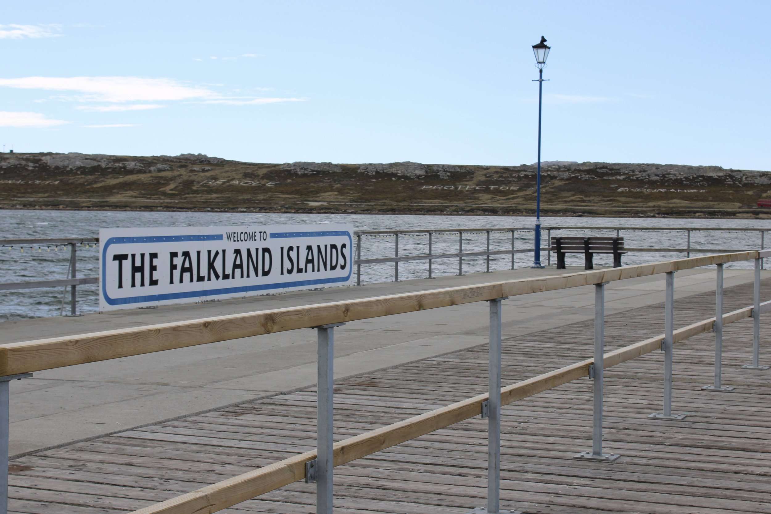 Welcome To The Falkland Islands Sign
